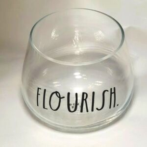 Rae‎ Dunn  - FLOURISH Flower Glass Plant Terrarium Vase Bowl